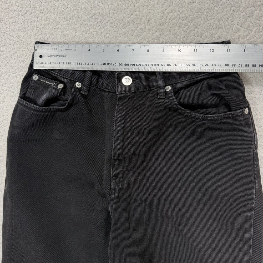 Calvin Klein Jeans Straight Women's 26x32 Black Y2K Streetwear Normcore Casual - Picture 7 of 11
